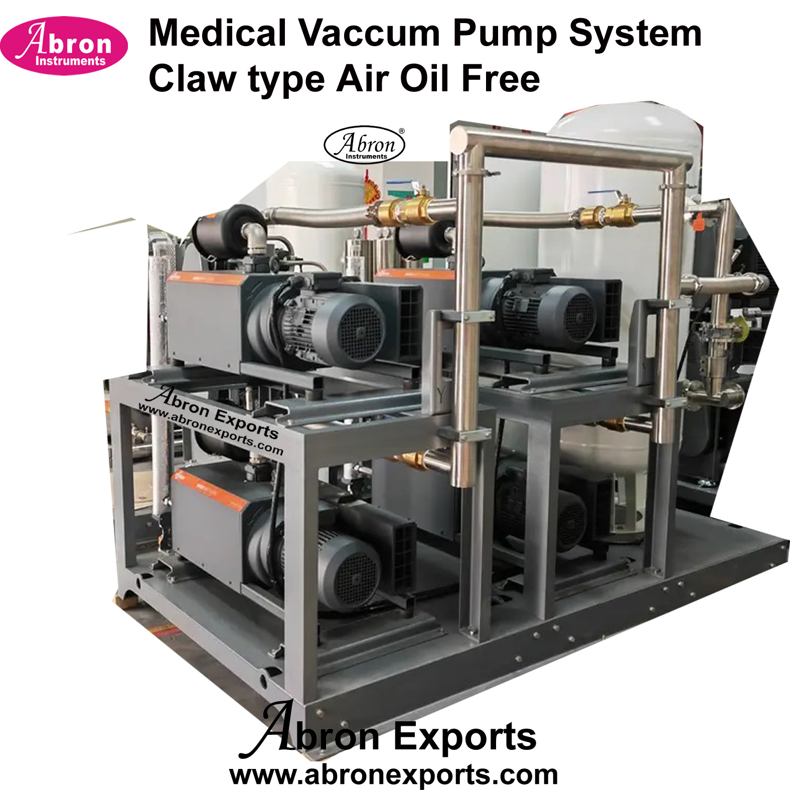 Medical Vacuum Pump Air System Oil free Claw Type 2400LPM  Abron ABM-1127VD-24H